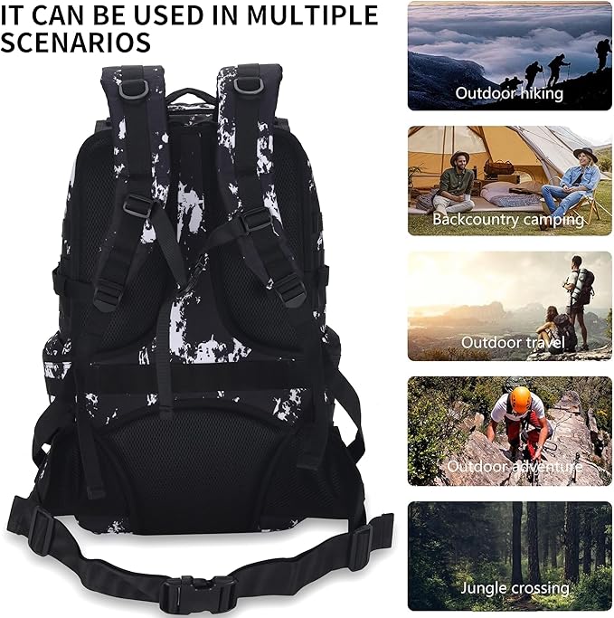 50L Military Tactical Backpack Hiking Waterproof Backpack Large Military Pack 3 Day Assault Pack Molle Bag Rucksack