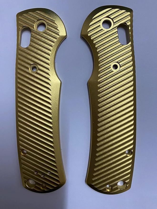 1 Pair Custom Anodized Aluminum Alloy Scales Handle Replacement Fits for Griptilian 550 551(Black)