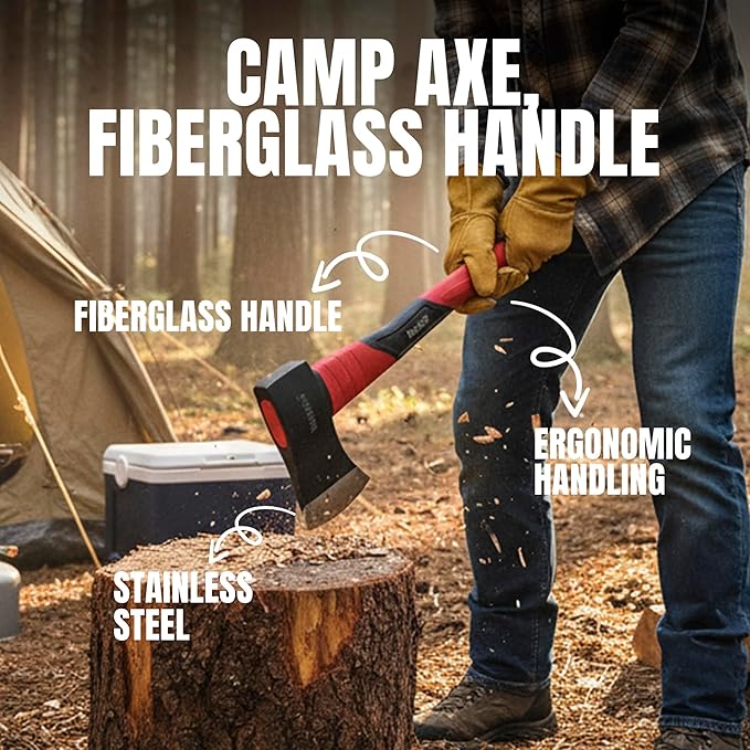 SZCO Watchfire 14 Camp Axe Fiberglass Handle