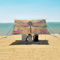 ALAZA Dragonfly Flowers Beach Tent Sun Shelter Portable Canopy Sunshade for Outdoor Camping Picnics Backyard Fun 10x9 ft