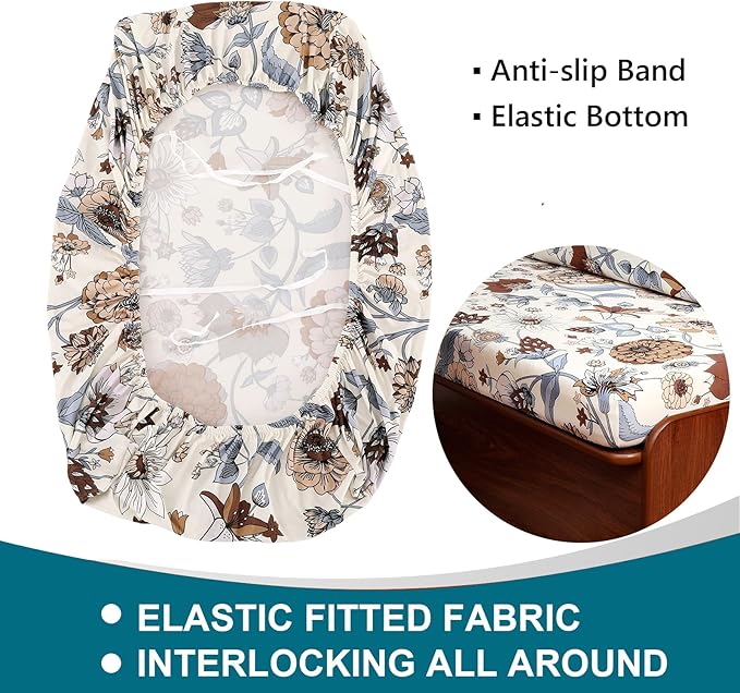 KRFOONN RV Dinette Cushion Covers Stretch Camper Cushions Cover Replacement Couch Cushion Slipcovers Washable Loveseat Slipcovers for Travel Trailer Couch Includes 2 Backrest Cover &amp 2 Bench Cover