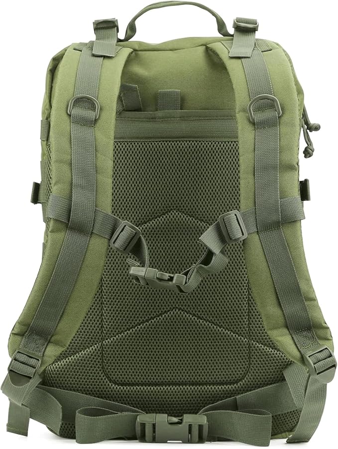 Military Tactical Backpack Large Army 3 Day Assault Pack Molle Bag Backpacks (ACU Camo) (Army Green)