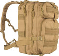 FOX OUTDOOR PRODUCTS Medium Transport Pack | 29L Tactical Backpack with Organizer Pockets MOLLE Webbing &amp Hydration Sleeve Coyote