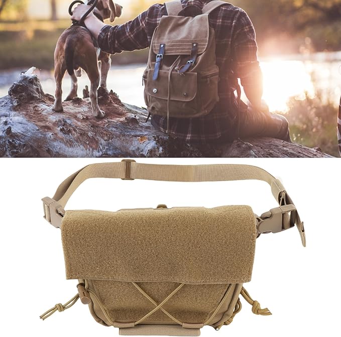 Drop Pouch Oxford Cloth Sub Abdominal Carrying Kit Bag Utility Tool Pouch Fanny Pack with Adjustable Waist Strap for Chest Rig Vest