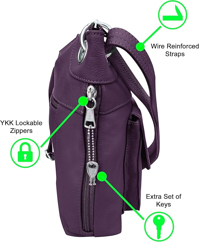 Roma Leathers womens Crossbody Bag
