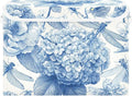 Collapsible Storage Bins with Lids Decorative Fabric Storage Cubes Closet Organizer and Storage Basket Boxes Containers for Clothes Box Chest Folding Rectangle Blue Hydrangeas Butterf