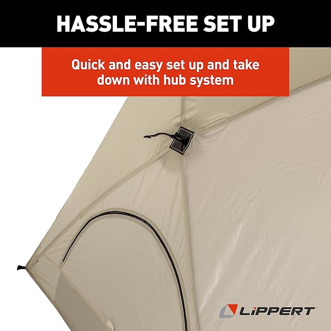 Lippert Picnic Popup Sun Shelter for Camping Beach Trips and Outdoor Concerts - Tent