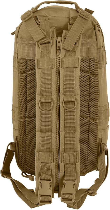 Rothco Convertible Medium Transport Pack – 25L Backpack – Shoulder or Crossbody – MOLLE and Hydration Compatible (Coyote Brown)