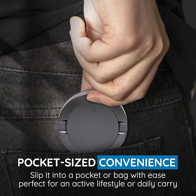 Premium Nicotine Pouch Container | Zyn Metal Can | Moisture &amp Odor Proof Snus Can | Zyn Accessories | Pouch Accessories (Gray)
