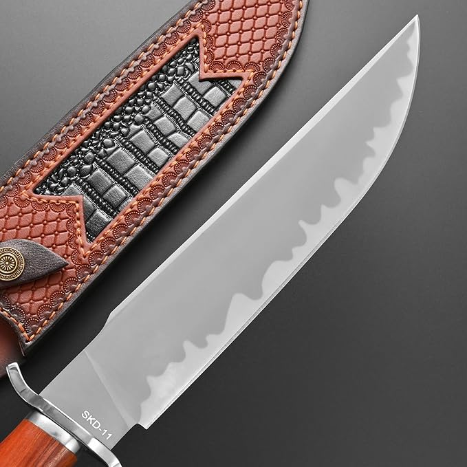 Gtkii GTK46 Fixed Blade Knife SKD-11 Steel Blade Rosewood Handle Fix Knifes for Outdoor Camping Hunting Collection