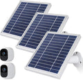 iTODOS Solar Panel Works for Arlo Pro and Arlo Pro2 Camera11.8feet Power Cable and Adjustable Mount (3 PackSilver)