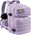 35L Hiking Tactical Backpack for Women Training Gym Fitness Bag Outdoor Camping Backpacks Travel Waterproof (Purple)