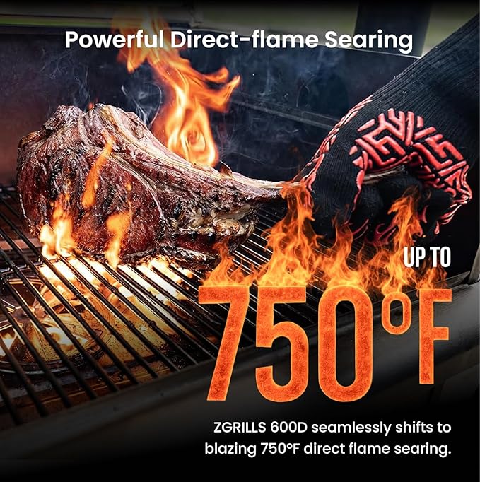 Z GRILLS Wood Pellet Grill Smoker with PID Controller 8-in-1 Master Sear BBQ Grill Auto Temperature Control Huge Storage Cabinet Side Shelf with Tool Hooks 572 sq in Cooking Area for Outdoor 600D