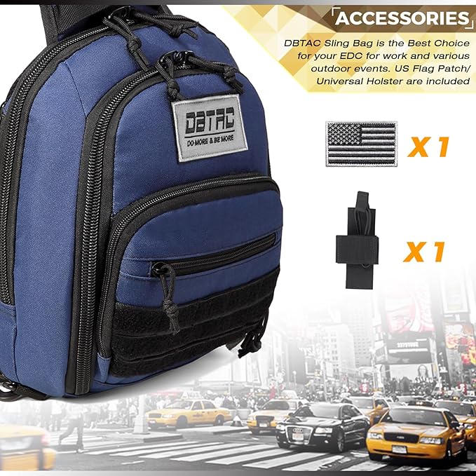 Range Bag Small Tactical Chest Sling Pack (Urban Blue)