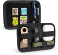 TACTICAL_GEEK TCM2 Mini EDC Organizer Board Anti-Slip Elastic Woven BoardBag Insert Panel for Small Gear Backpack Accessories for Everyday Necessary Gadget (Black)