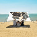 ALAZA Dog Army Green Backpack Beach Tent Sun Shelter Portable Canopy Sunshade for Outdoor Camping Picnics Backyard Fun 10x9 ft
