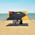 ALAZA Cute Black Cat Beach Tent Sun Shelter Portable Canopy Sunshade for Outdoor Camping Picnics Backyard Fun 10x9 ft