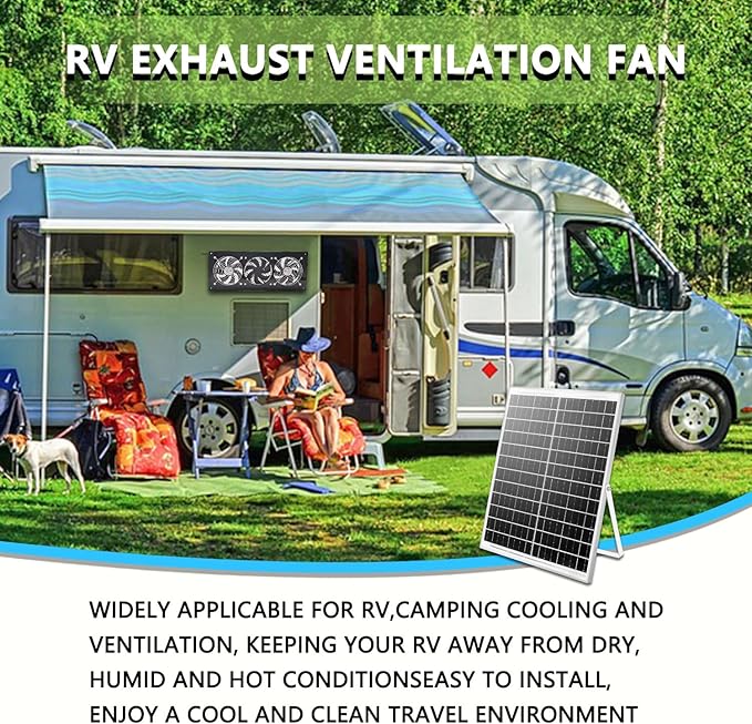 HNRLOY Solar Exhaust Fan25W Solar Panel with 3PCS Ventilation Fans KitSolar Powered Fan for ShedChicken CoopAttic &amp Greenhouse Intake or Exhaust Air3500RPM 15FT CordIP67 Waterproof