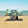 ALAZA Turtle Summer Beach Tent Sun Shelter Portable Canopy Sunshade for Outdoor Camping Picnics Backyard Fun 10x9 ft