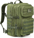 REEBOW GEAR Military Tactical Backpack for Men Large Army 3 Day Assault Pack Molle Bag Backpacks (Green)