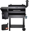 Z GRILLS ZPG-7002B Newly Upgrade Wood Pellet Grill &amp Smoker 8 in 1 BBQ Grill Auto Temperature Controls inch Cooking Area 700 sq in Black