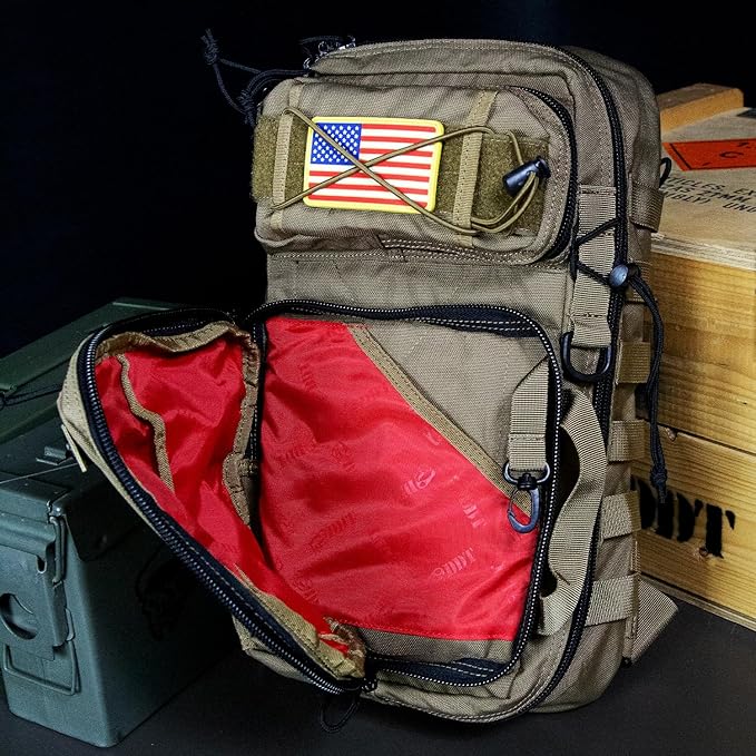 DDT Death Dealer Tactical Assassin Sling Bag Color Tan