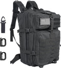 50L Large Military Tactical Backpack Molle Army Assault Pack for Travel Camping Hiking Fishing Backpack for men(black)