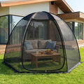 Alvantor® Pop Up Screen House Tent Snap-fit Mesh Screen Gazebo with Peaked Roof Portable Screen Room Canopy Shelter with Sandbags for Camping Backyard Picnic