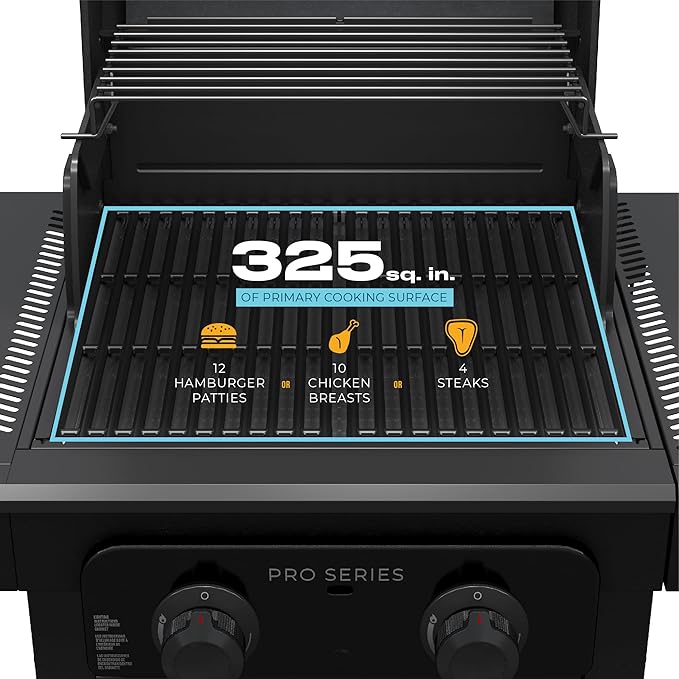 Charbroil Pro Series with Amplifire Infrared Technology 2-Burner Propane Gas Grill and Griddle Cabinet Black - 463676724