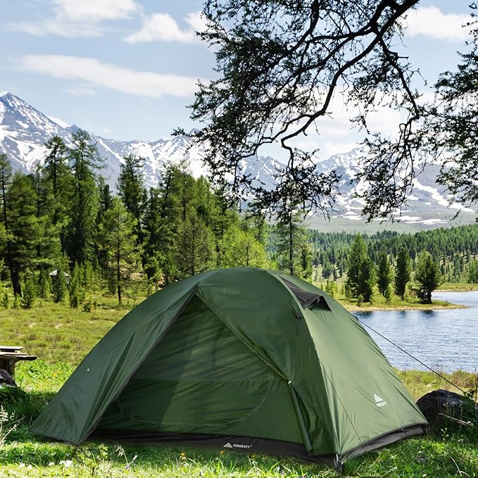 Forceatt Camping Tent 2/3/4 Person Professional Waterproof &amp Windproof Lightweight Backpacking Tent Suitable for OutdoorHikingCamping Mountaineering and Travel