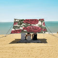ALAZA Red Roses Sseamless Beach Tent Sun Shelter Portable Canopy Sunshade for Outdoor Camping Picnics Backyard Fun 10x9 ft