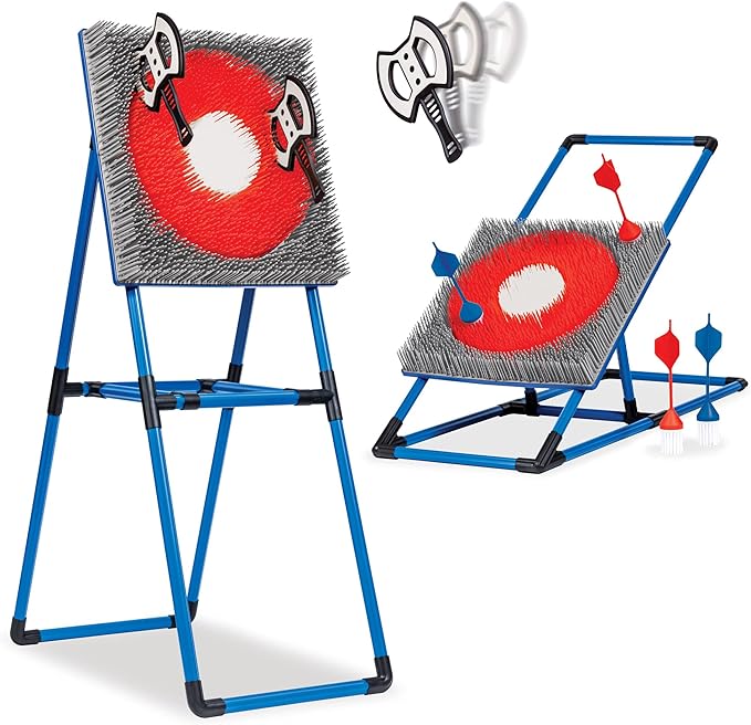 Eastpoint Axe Throw &amp Lawn Dart Target Sets - Bristle Axe Throwing Target &amp 2-in-1 Combo Backyard Game for Indoors and Outdoors