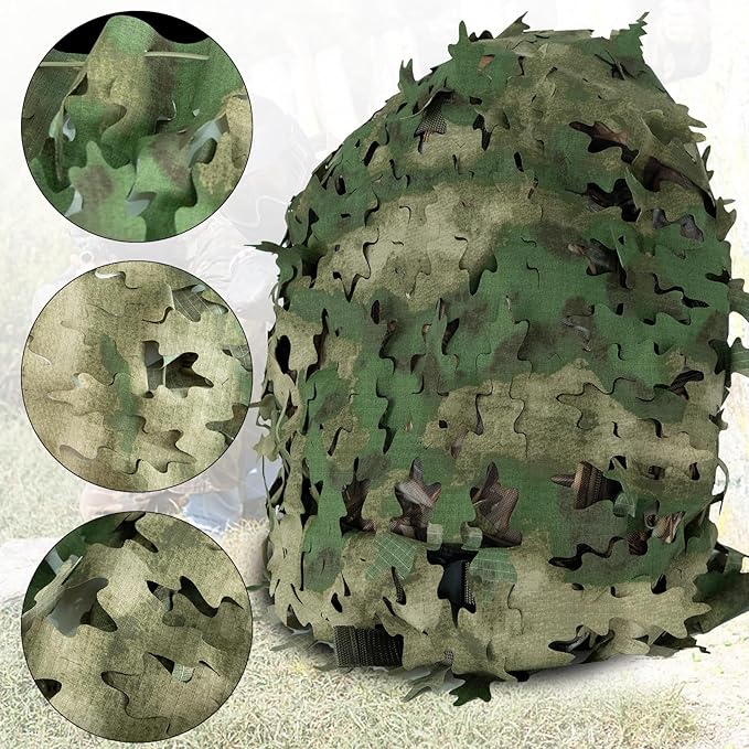 LOOGU Tactical Backpack Cover Breathable Mesh Camo Camouflage Pack Cover Great for Tactical Military Gear Combat