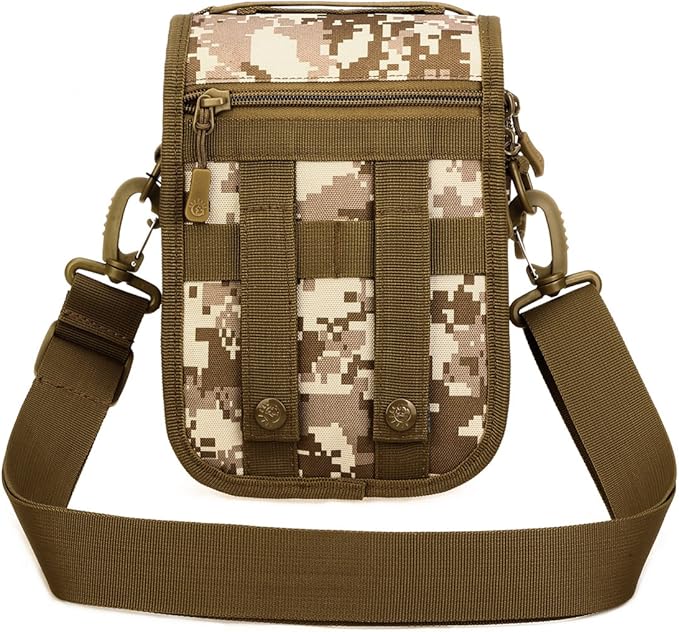 UNISTRENGH Multi-Purpose Tactical Molle Utility Pouches Compact Waist Pack Military Water-Resistance Casual Satchel Bag Fanny Pack Hunting Accessory