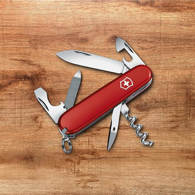 Victorinox Sportsman 13 Function Swiss Army Pocketknife Red