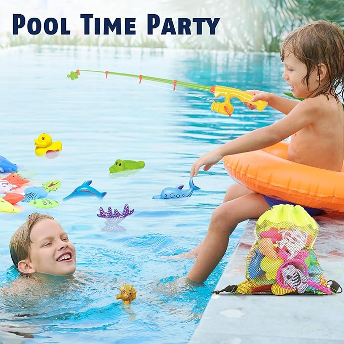 Magnetic Fishing Toys for Kids + Portable Camping Shower