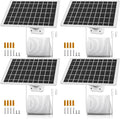4 Pack 5V 7W Cam Solar Panel Charger for USB Type C Outdoo Security Camera Compatible Arlo Essential 2K 2nd Gen 3rd Arlo Pro 6th Gen 2025 Release Roku Battery Camera &amp Roku Cam Plus &amp More C