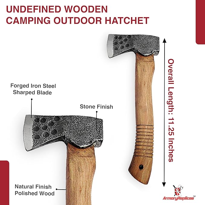 Armory Replicas™ Undefined Wooden Camping Outdoor Hatchet