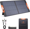ZOUPW 100W Portable Solar Panel with 5-in-1 Cable23.5% Efficiency Mono Foldable Solar Charger for Jackery 300/Ecoflow River/Anker/BluettiIP67 Waterproof for Camping RV Off-Grid Emergency Power