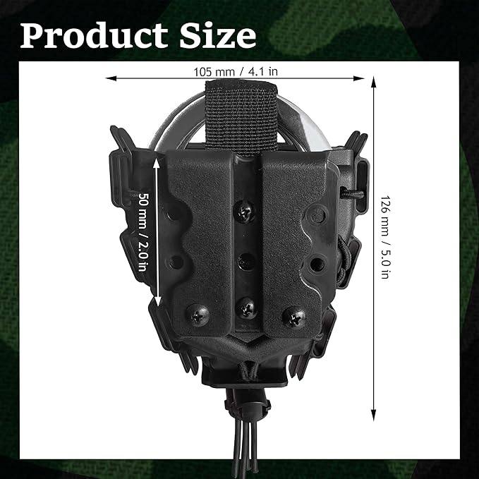 Molle Handcuff Pouch Cuff Case for Duty Belt Fit Handcuff Holder for Duty Belt and Handcuffs Holster