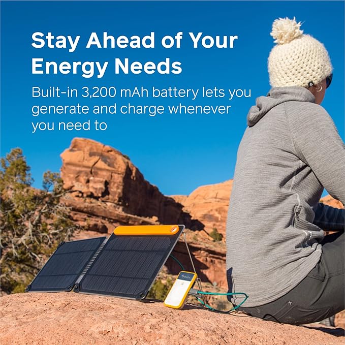 BioLite SolarPanel 10+ Foldable 10 Watt Solar Panel with 3200 mAh Battery