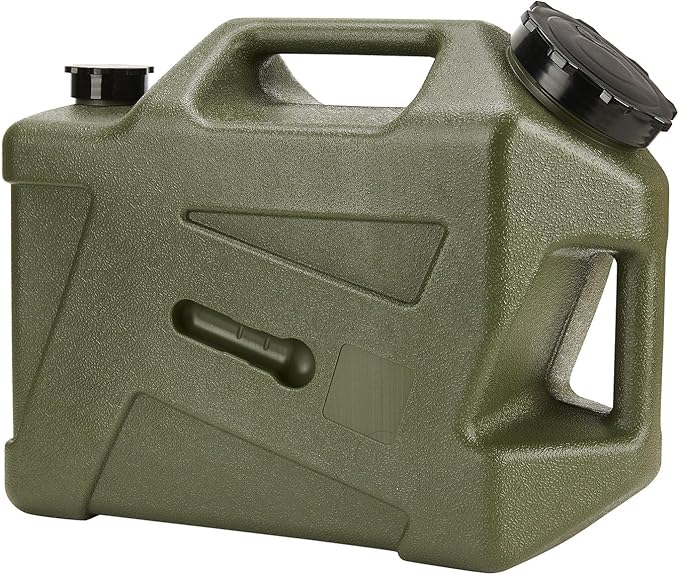 Water Container Water Jug with Spigot with (3.2-5) Gallons Portable No Leakage for CampingVehicle Car Hiking Hurricane Supplies RV