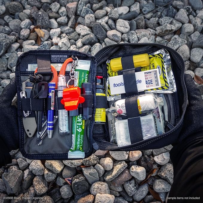 MAXPEDITION Beefy Pocket Organizer Compact MOLLE-Compatible 1000D Nylon Tactical Pouch Everyday Carry Tool and Gear Storage for Outdoor Tactical Survival 0266