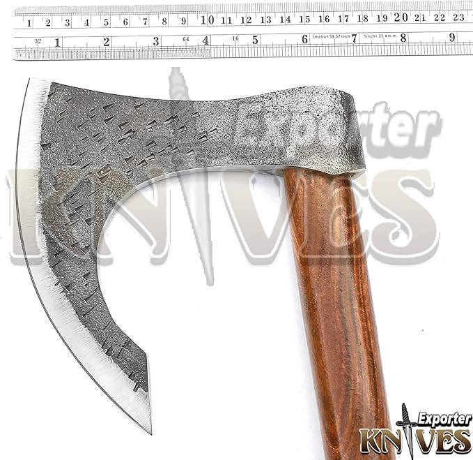 Custom Hand Hammer Forged 1095 Steel Axe/Hatchet 22 Inch Wooden Handle S512