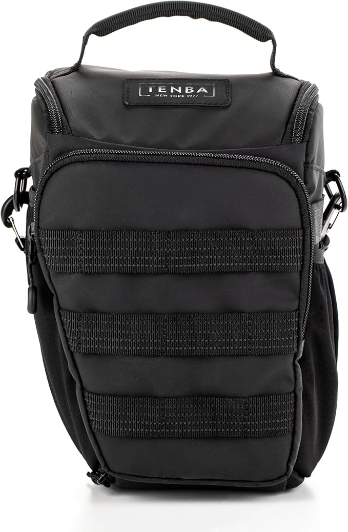 Tenba Axis v2 4L Top Loader Camera Bag for DSLR or Mirrorless Camera with Attached 24-70mm (or 70-200mm 2.8 When Bag is expanded) – Black (637-750)