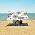 ALAZA Peacock Feathers Seamless Beach Tent Sun Shelter Portable Canopy Sunshade for Outdoor Camping Picnics Backyard Fun 10x9 ft