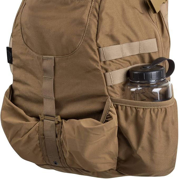 Helikon-Tex RAIDER 20 L Tactical Backpack Black – Cordura MOLLE Daypack with Hydration Sleeve &amp Rain Cover