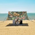 ALAZA Funny Sloth Family on Tree Beach Tent Sun Shelter Portable Canopy Sunshade for Outdoor Camping Picnics Backyard Fun 10x9 ft