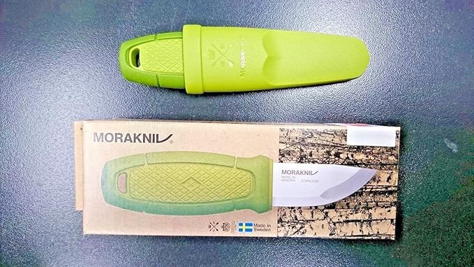 Morakniv Eldris Fixed-Blade Pocket-Sized Knife with Sandvik Stainless Steel Blade and Plastic Sheath 2.2-Inch.