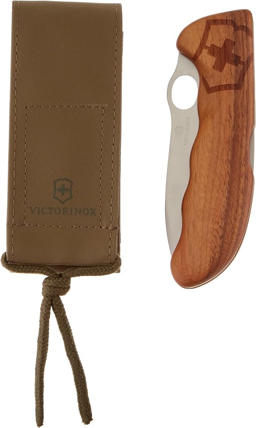 Victorinox Swiss Army Hunter Pro Multi-Tool Pocket Knife Wood with Olive Nylon Pouch 130mm